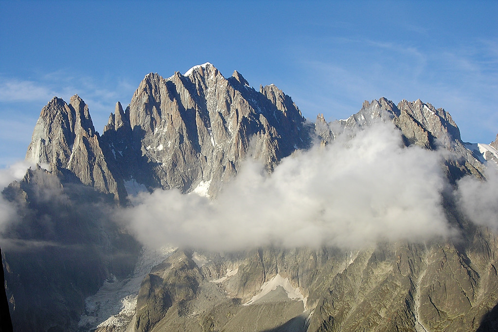 070915-34.jpg - Depuis la deuxime Tour d'Orient : Drus, Aiguille Verte
