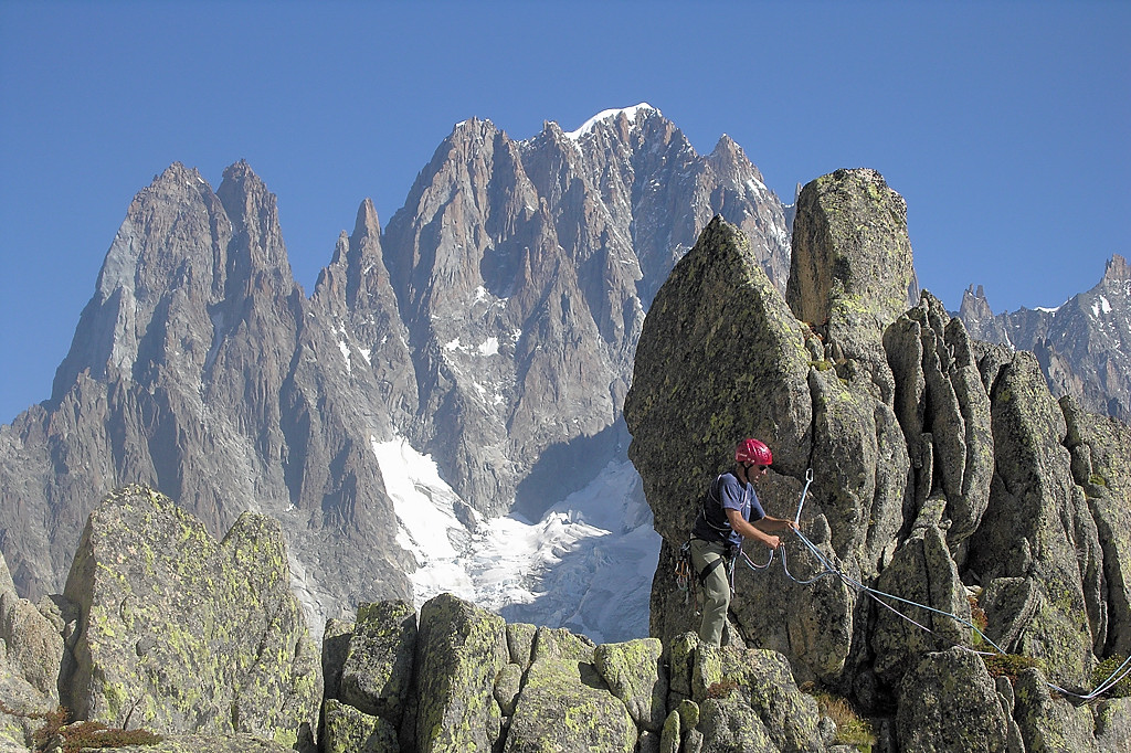070916-13.jpg - Traverse face aux Drus et Aiguille verte
