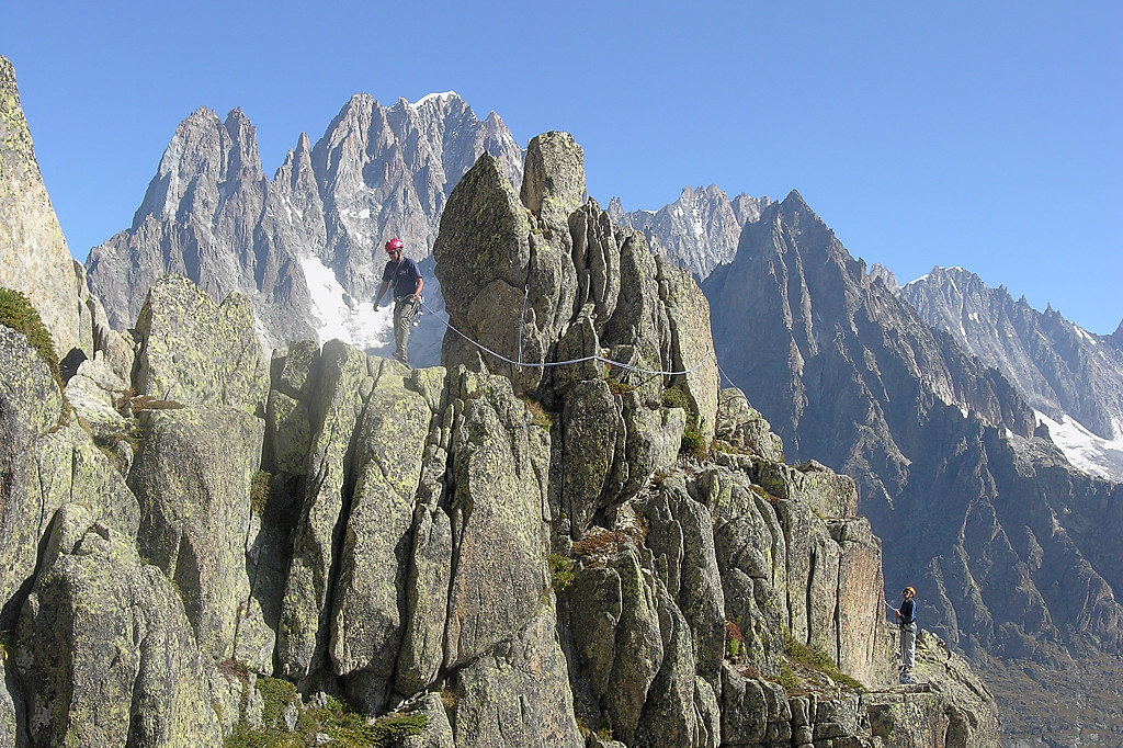 070916-14.jpg - Traverse face aux Drus et Aiguille verte